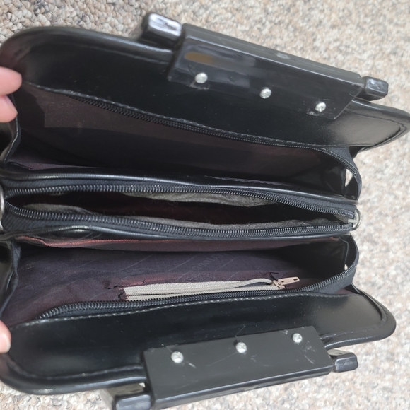 Vintage Grey Snakeprint Satchel Handbag - Picture 5 of 6